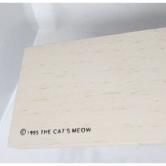 1995 The Cats Meow Faline 95 Nothing Is Better Made Rubbermade Truck Wood Block - Picture 8 of 10